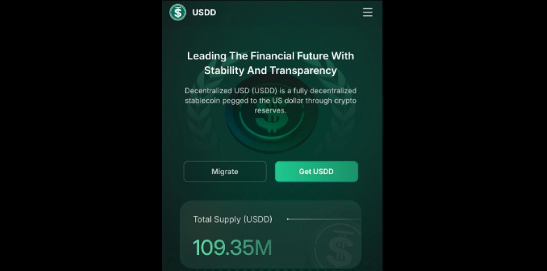 USDD فقط در 3 روز 100 میلیون دلار در کل عرضه می کند