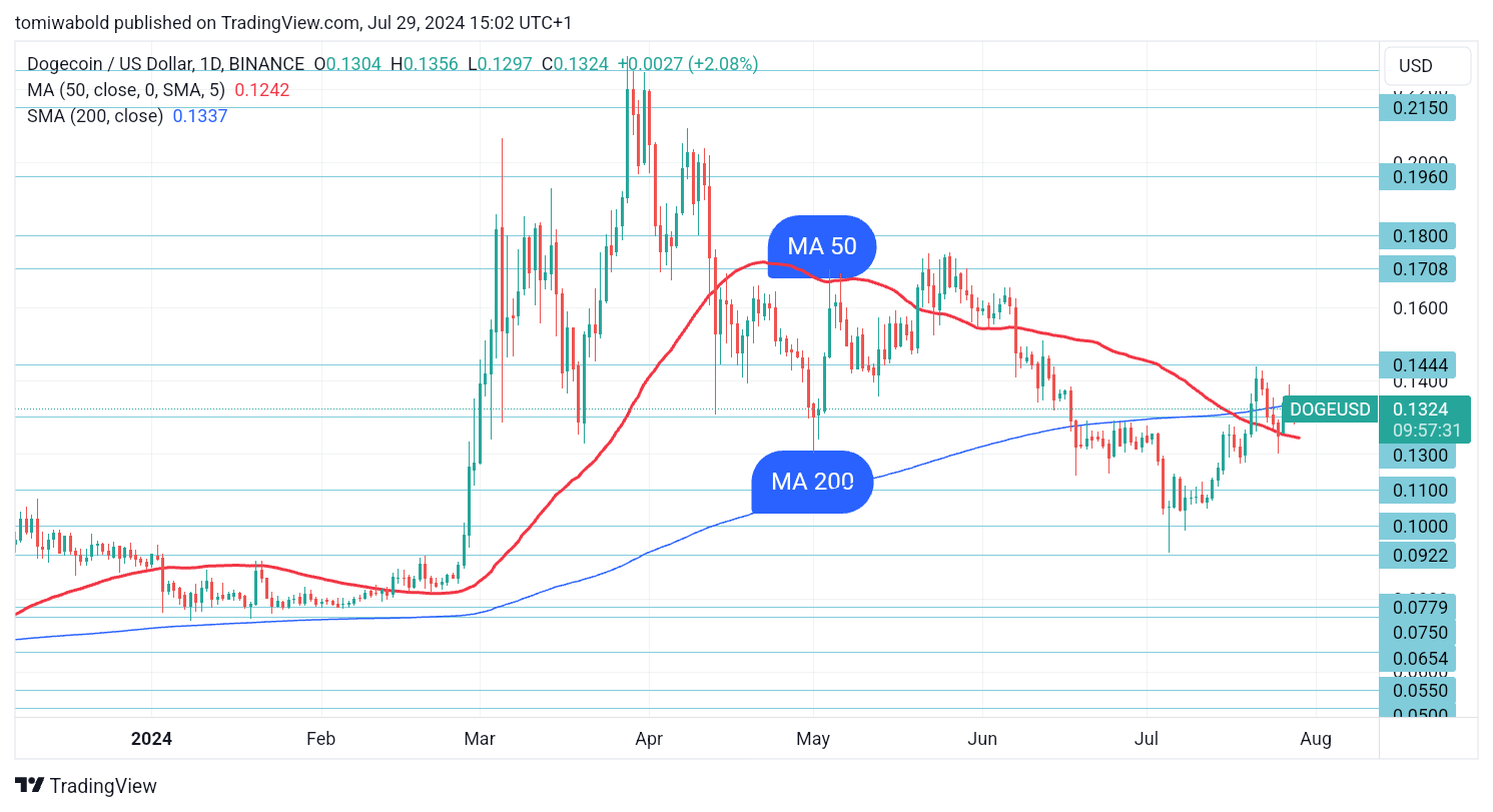 Dogecoin (DOGE) در آستانه شکست حیاتی: جزئیات